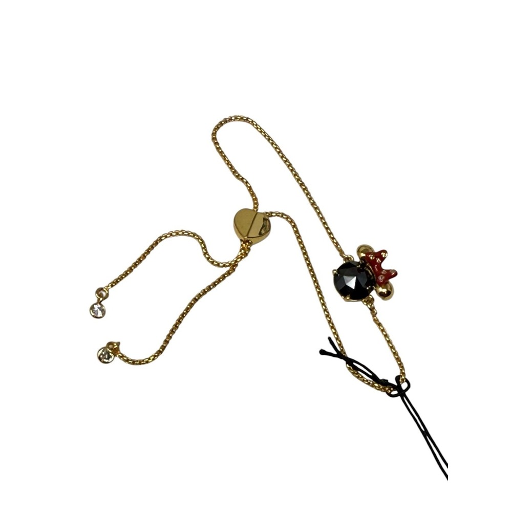 Disney x Kate Spade New York Minnie Mouse Black Cubic Zirconia Adjustable Slider